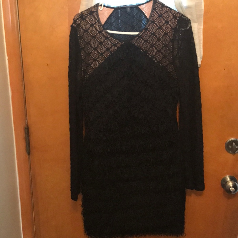 Feather bcbg dress